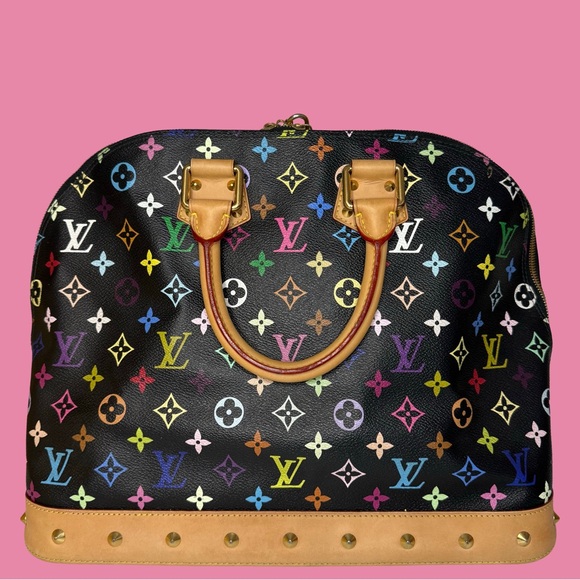 Louis Vuitton Black Multicolor Alma GM - Picture 4 of 16
